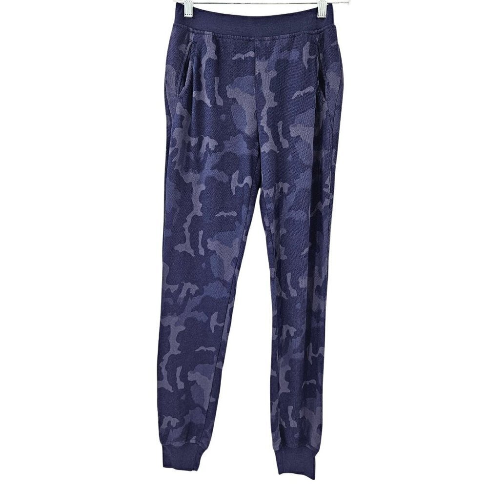 Atm Camo Jogger Pants Blue Women’s Size Xs Streetwear Athleisure Lounge Wear